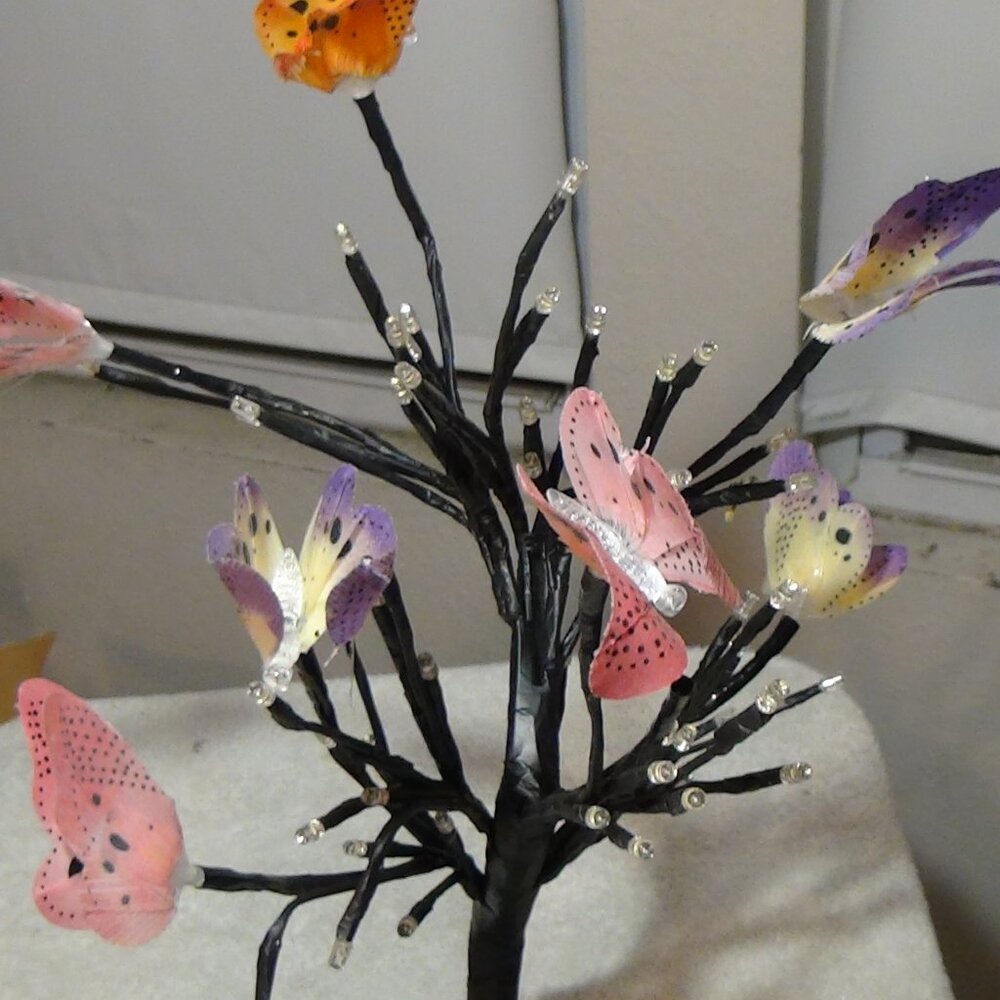 Dancing Butterflies LED Tree " River of Goods", 18" H Multi, Wired, w/ Base